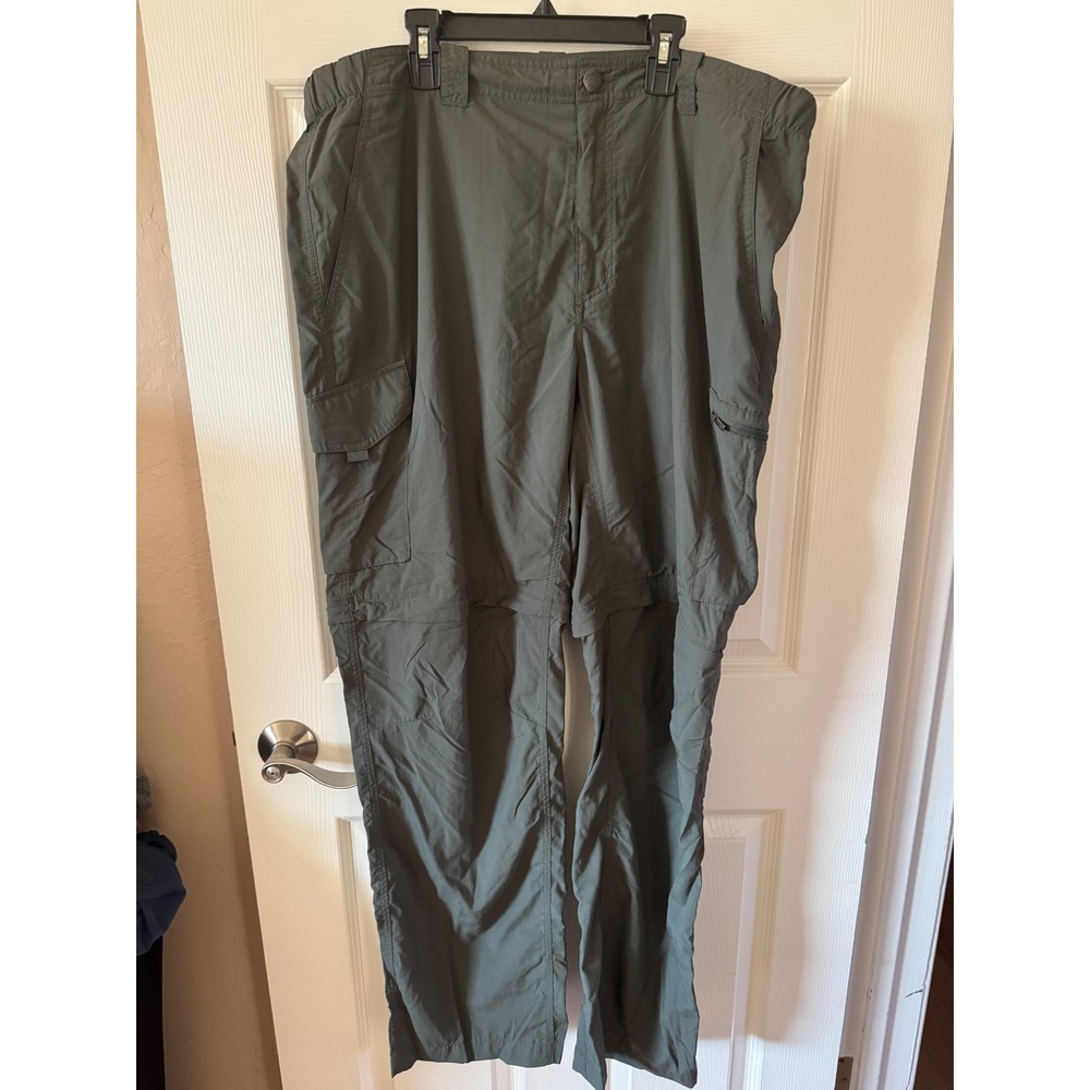Columbia Men's‎ Convertible Hiking Pants Zip Off Cargo Olive Green Size 40x32